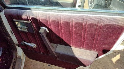 1987 Olds Ciera Passenger Right Rear Door Trim Panel With Switches Back Red