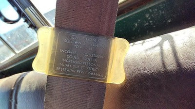 1976 Silverado C10 Driver Left Front Seat Belt Retractor Oem Shoulder Brown