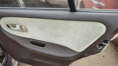 1993 Infinity G20 Passenger Right Rear Door Trim Panel With Switches Back Brown