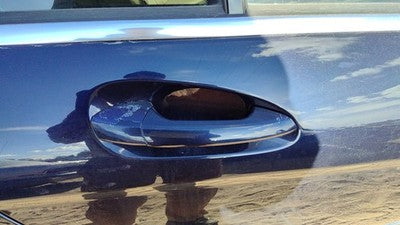 08-15 Mercedes C300 Passenger Right Rear Outside Door Handle Back Lunar Blue 890