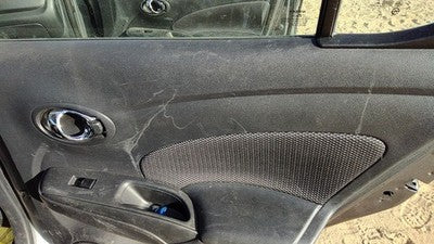 14-19 Versa Passenger Right Rear Door Trim Panel With Switches Back Charcoal G
