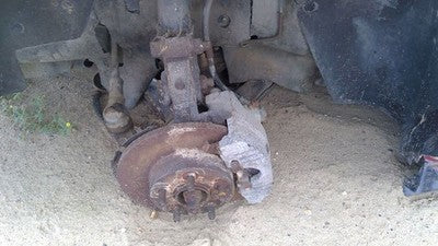 84-87 Fiero Passenger Right Rear Back Spindle Steering Knuckle with Wheel Hub
