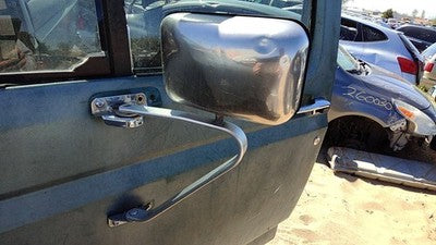 1980-1996 Ford F150 Driver Left Manual Side Mirror Door Mounted Oem Chrome