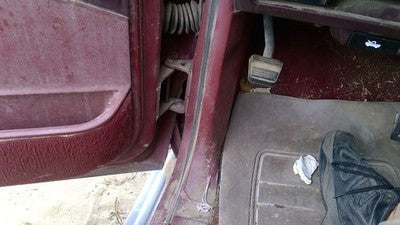 1988 Gmc Sierra 2500 Driver Left Lower Kick Trim Panel Oem Red