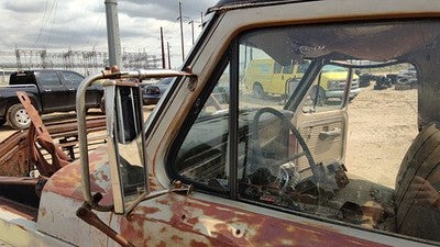 1967-72 Ford F100 Driver Left Front Vent Window Small Door Glass With Frame Oem