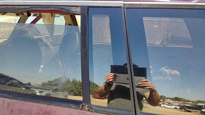 1991-1994 S10 Blazer Driver Left Rear Vent Window Back Door Glass With Frame Oem