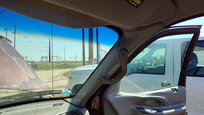 1997 Ford Expedition Passenger Right A Pillar Trim Windshield Post Panel Gray F2