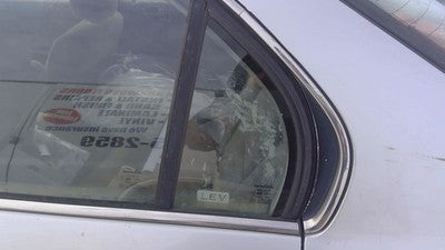 1996-2000 Honda Civic Driver Left Rear Vent Window Back Door Glass With Frame