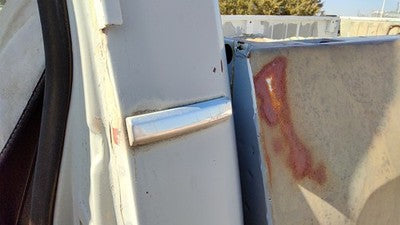 1984 Dodge D350 Driver Left Rear Chrome Moulding On Cab Corner Oem