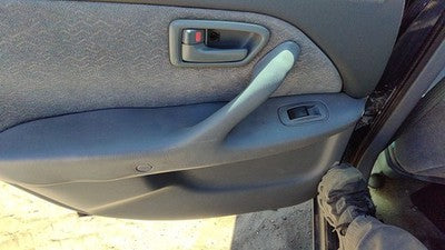99-01 Toyota Camry Driver Left Rear Door Trim Panel With Switches Back Gray 10