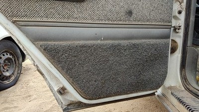 1992 Jeep Cherokee Driver Left Rear Door Trim Panel With Switches Back Gray