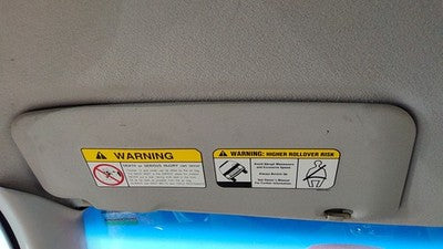 2003-2006 Mitsubishi Outlander Driver Left Sun Visor Oem Mr975248ha