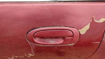 1997 Ford Escort Driver Left Rear Outside Door Handle Oem Back Red