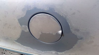 1991 Chevy Caprice Fuel Tank Door With Hinge Gas Lid Oem Filler Blue