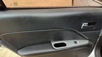 10-12 Fusion Driver Left Rear Door Trim Panel With Switches Back Charcoal Fw