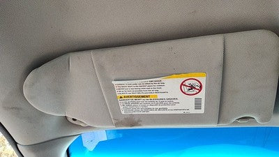 2004 Pontiac Grand Prix Driver Left Sun Visor Oem Pewter 69B 10360289