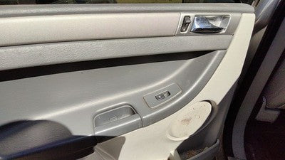 07-08 Pacifica Driver Left Rear Door Trim Panel With Switches Back Gray Da
