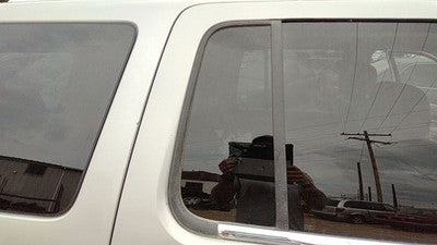 03-05 Aviator Passenger Right Rear Vent Window Back Door Glass With Frame