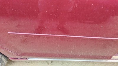 08-12 Malibu Passenger Right Rear Moulding From Door Back Trim Strip Red 80U