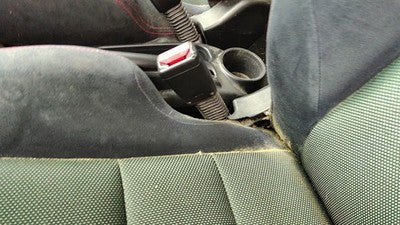 2002-05 Civic Hatchback Si Driver Left Front Seat Belt Buckle Receiver Black Bk