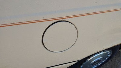 1984 Ford Tempo Fuel Tank Door With Hinge Gas Lid Oem Filler Tan