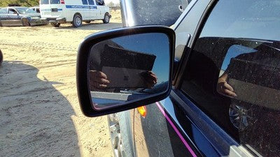 05-09 Land Rover Lr3 Driver Left Side Mirror Door Mounted Oem Black Crb503100pma