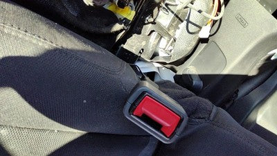 13-19 Police Interceptor Driver Left Front Seat Belt Buckle Receiver Black 9W