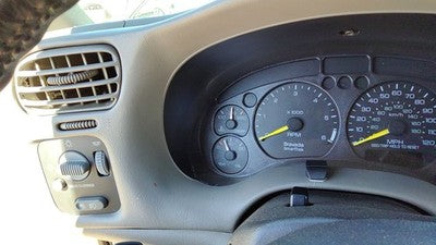 00-01 Olds Bravada Trim Bezel Around Speedometer Dash Surround Panel Pewter 922