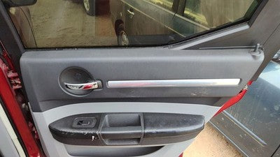 08-10 Charger Passenger Right Rear Door Trim Panel With Switches Back Slate Gray