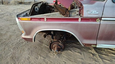 1975-1979 Ford F150 Driver Left Front Fender Oem Maroon D9tz16005a