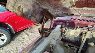 1975-1979 Ford F150 Passenger Right Hood Hinge Oem Maroon D3tz16796a