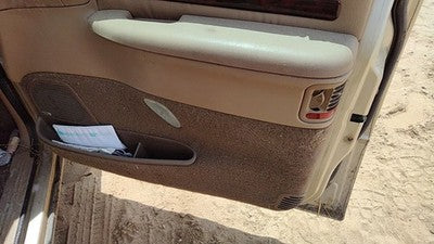 00 Town & Country Passenger Right Front Door Trim Panel With Switches Tan