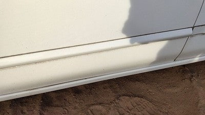 02-04 Nissan Sentra Driver Left Front Moulding From Door Trim Strip White Qm1