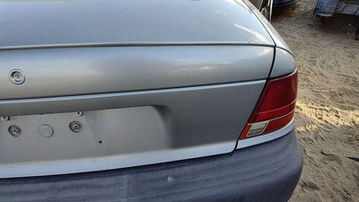 1996-1999 Saturn Sl1 License Plate Trim Surround Panel Tail Trunk Finish Silver