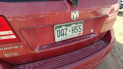 09 10 Journey License Plate Trim Panel Surround Liftgate Handle Inferno Red Prh