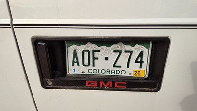 1993 Gmc Safari License Plate Trim Surround Panel Oem Tail Trunk Finish