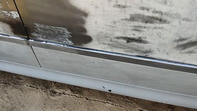 1997-1999 Bmw 540I Passenger Right Front Moulding From Door Oem Trim Strip Black