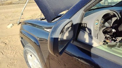 2002-2009 Chevy Trail Blazer Driver Left Power Side Mirror Door Mounted Black