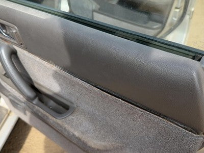 1990 Subaru Legacy Passenger Right Rear Door Trim Panel With Switches Back Gray