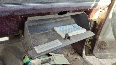 1983 Gmc Sierra C3500 Glove Box Assembly Complete Door With Latch Oem Red