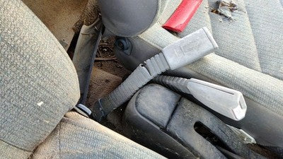 1995 Ford Aspire Passenger Right Front Seat Belt Buckle Receiver Oem Gray