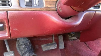 1989-1991 Pontiac Bonneville Lower Dash Under Column Knee Bolster Trim Panel Red