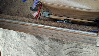 1980 Mercedes 300Td Driver Left Lower Sill Step Moulding Trim Panel Oem Brown