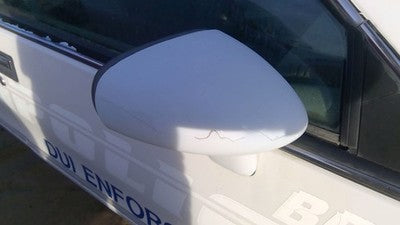 1991-1994 Chevy Caprice Passenger Right Side Mirror Door Mounted Oem White