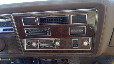 1985 Olds 88 Trim Bezel Around Radio Surround Dash Panel Oem