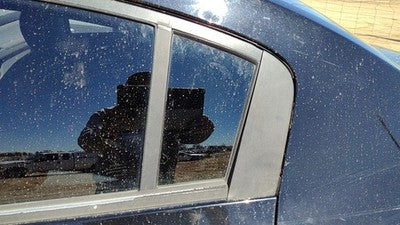 07-12 Nissan Sentra Driver Left Rear Vent Window Back Door Glass With Frame Oem