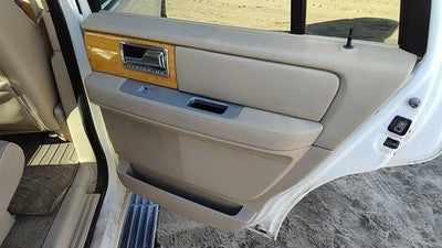 07-10 Navigator Passenger Right Rear Door Trim Panel With Switches Back Tan