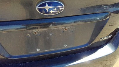 16 Subaru Wrx License Plate Trim Surround Panel Tail Trunk Finish Dark Gray Dgm