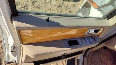 07-10 Lincoln Navigator Driver Left Front Door Trim Panel With Master Switch Tan