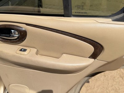 04 Buick Rainier Passenger Right Rear Door Trim Panel With Switches Back Tan 332